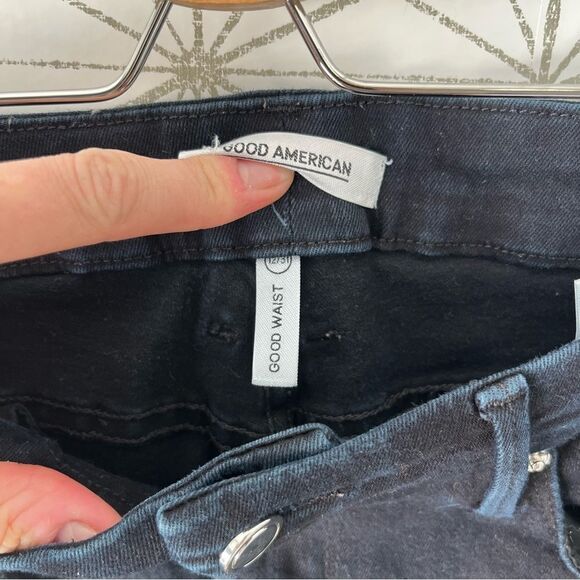 Good American Good Waist Dark Blue Skinny Jean - Picture 3 of 7